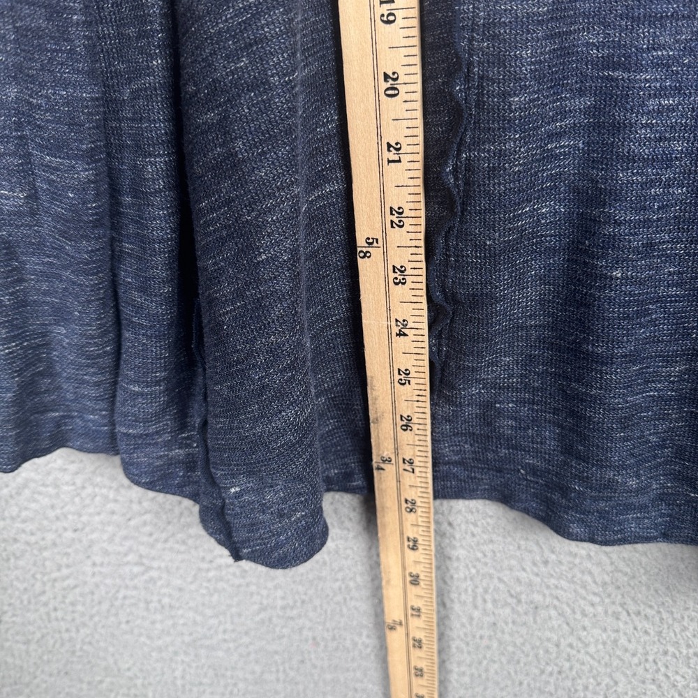 Neon‎ Buddha Sweater Womens XL Blue Button Front Linen Blend Cardigan Jacket - Picture 5 of 8